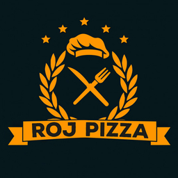 Roj Pizza  logo.